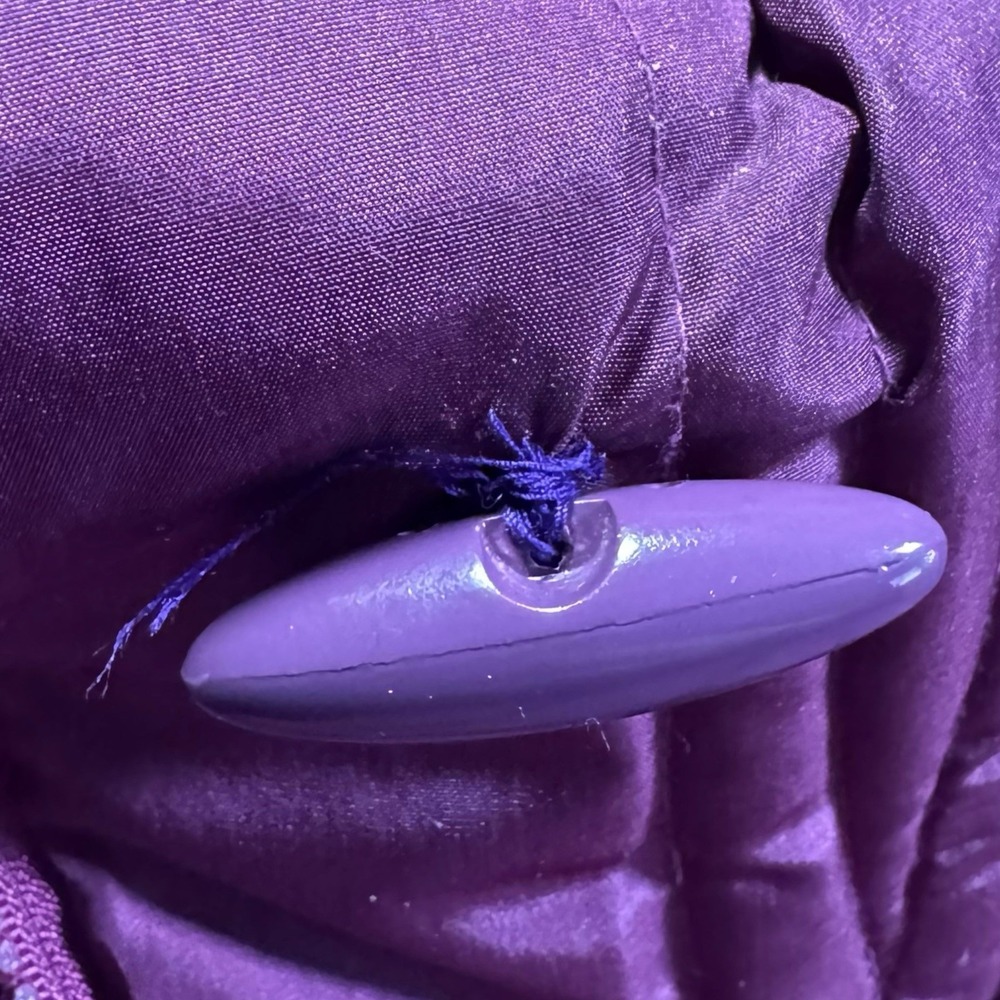Vintage CBO Down Puffer Coat M Mauve Quilted Long Korea Winter Retro 80s Ski - Picture 12 of 14